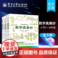 店书全3册]数学真美妙 小学1~6年级 小学一二三四五六6年级数学课外趣味读物辅导思维训练举一反三同步数学科普书籍