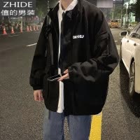 SUNTEK男士春季工装夹克男韩版潮流百搭棒球服宽松休闲帅气港风上衣外套夹克