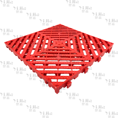 翌嘉 YJ3121311地格栅塑料拼接地板垫网格垫板 红色