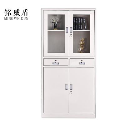 铭威盾钢制文件柜资料柜档案柜财务凭证柜带锁储物柜铁皮柜书柜中二斗文件柜