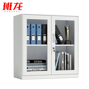 班龙通玻文件柜对开台