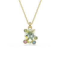 Swarovski女士百搭金色彩金项链时尚简约多功能珠宝配饰