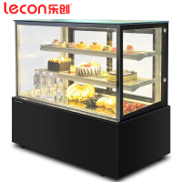 Lecon/乐创 0.9米落地式(黑/白)(弧形/直角)加除雾蛋糕柜展示柜商保鲜冷藏柜熟食柜寿司卤菜点菜柜LC-DDG0