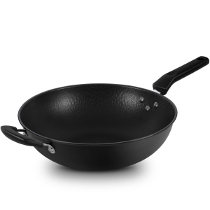 [新品]炊大皇炒锅34cm无涂层爆炒老铁锅平底炒菜锅家用烹饪锅具电磁炉燃气煤气灶明火通用无盖B49902