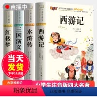 (彩图注音版)四大名著全套4本 [正版]四大名著全套中小学生版彩图注音版4册 原著青少年经典小说阅读儿童初中五年级下册必
