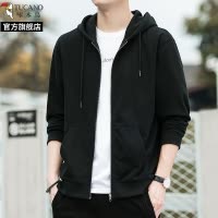 啄木鸟男士连帽开衫卫衣2025秋季新款休闲拉链运动夹克外套上衣