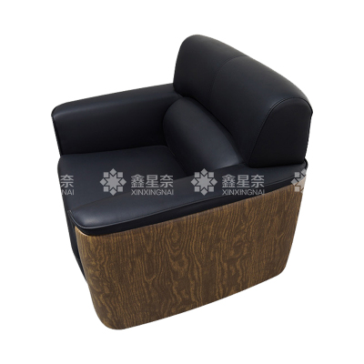 鑫星奈 办公沙发会客接待沙发 西皮单人位