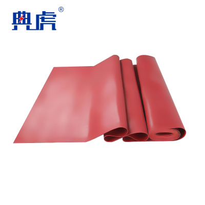 典虎 绝缘胶皮 红色10mm*1m*10m 卷