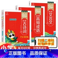 高频成语+文言文+古诗词(全3册) 小学通用 [正版]2023新版高频成语积累大全训练词典小学生版中华现代汉语字典四字词