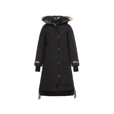 CANADAGOOSE加拿大鹅女士聚酯纤维长款ALDRIDGE鸭绒连帽派克大衣羽绒服3032LB