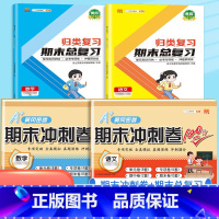 [总复习+冲刺卷]语文+数学(人教版)/共4本 四年级下 [正版]2023新版小学单元归类复习期末总复习一年级二年级三四