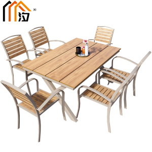 汐户外桌椅1.5米桌+6椅套