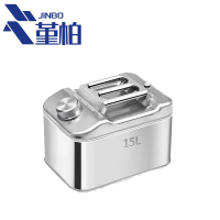 堇柏 不锈钢扁油桶 15L 个