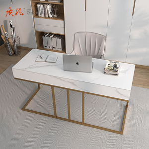 质凡岩板书桌轻奢现代极简电脑桌