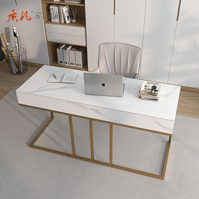 质凡岩板书桌轻奢现代极简电脑桌