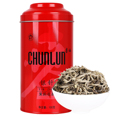春伦名茶茉莉银针茶福建福州茉莉花茶一级茶叶100g