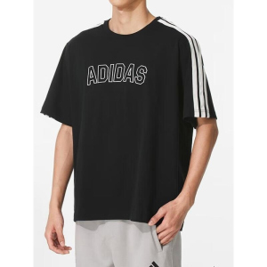 阿迪达斯 短袖T恤男装 新款运动服宽松圆领 上衣 KB9135 C