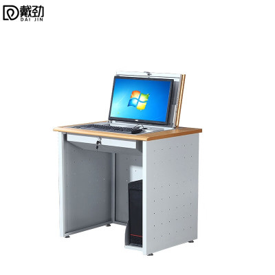 戴劲翻转桌隐藏式多媒体电教室机房电脑桌嵌入式课桌 020单人位