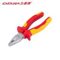 力易得(ENDURA) VDE双色绝缘钢丝钳 耐压1000V 克丝钳老虎钳 7英寸 货号E5362 1把