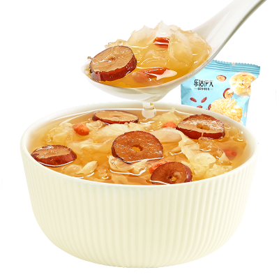 任选-来伊份即食银耳羹15g冲泡即食免煮速代餐来一份冻干银耳羹15g
