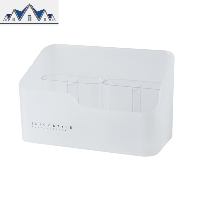 镜柜收纳盒桌面化妆品整理盒 梳妆台分格护肤品口红置物架 三维工匠