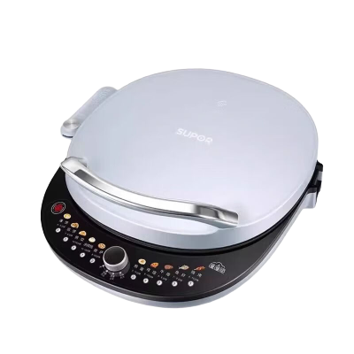 苏泊尔(SUPOR)电饼铛家用双面加热多功能蒸汽煎包烙饼烤肉早餐机可升降加深烤盘34cm大烤盘下盘可拆洗JT34RQ17