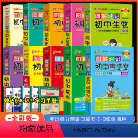 十本套装 初中通用 [正版]2024新版pass绿卡图解速记初中化学知识点大全辅导书 重难点公式定律手册天天背 九年级中