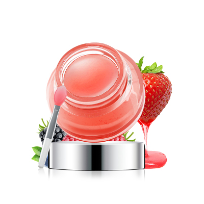 滋润唇部水果香味-慕漾润唇膏保湿滋润补水润唇膏滋润无色防干裂睡眠唇膜带唇刷