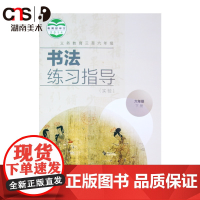 书法练习指导 六年级下 小学生书法练习 湖南美术出版社店