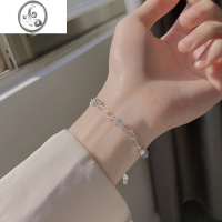 JiMis925银银月光石树枝手链女高级感轻奢小众设计感简约手环闺蜜手饰