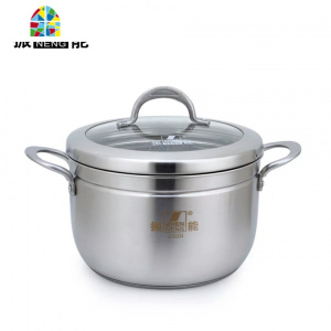 正304不锈钢蒸锅复底加厚蒸笼汤锅煤气电磁炉锅具22-26CM FENGHOU 24cm