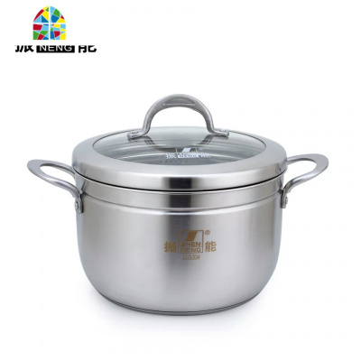 正304不锈钢蒸锅复底加厚蒸笼汤锅煤气电磁炉锅具22-26CM FENGHOU 24cm