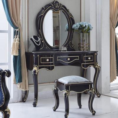 欧式梳妆台 法式梳妆桌 田园梳妆柜花化妆台 美式妆镜