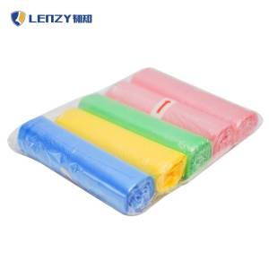 韧知 垃圾袋 手提袋45cm*60cm 加厚款(5卷共100个 约260克)(随机混色)/包
