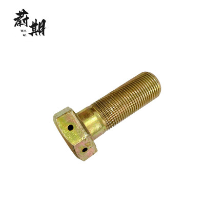 蔚期 GB32.1彩锌六角头头部带孔螺栓 M20*50 个