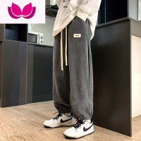 七斓13初中学生帅气休闲裤子潮15岁青少年男孩运动卫裤大童长裤