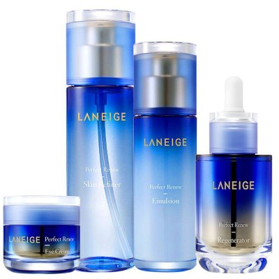 兰芝(Laneige)致美紧颜女士面部护肤套装礼盒重拾青春三角弹润美肌紧致套装(水+乳+精华+眼霜)