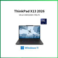ThinkPad X13 28CD 2026 13.3英寸AI商旅本笔记本电脑 定制 英特尔酷睿Ultra 5 336H 32GB 2TB 英特尔Arc显卡 LTE版