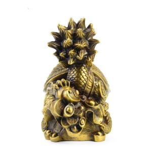 美帮汇铜龙龟摆件 日进斗金龙头龟家居客厅装饰品