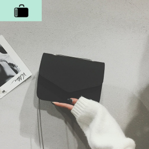 ins超火包包女2020新款韩版复古磨砂单肩百搭斜挎链条迷你小方包NEW LAKE女士单肩包