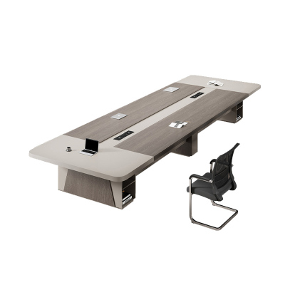 苏宁 质凡 简约现代会议室培训桌/ZF-HYZ030/7000*1500*750mm 不含椅