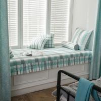 北欧高密度海绵飘窗垫窗台垫定做沙发垫条纹阳台榻榻米垫卡座