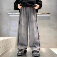 男童裤子秋冬款新款男孩加厚运动卫裤冬装儿童冬季休闲棉裤潮