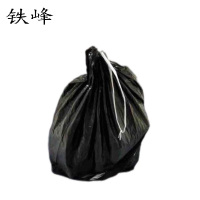 铁峰 黑色穿绳垃圾袋 45cm×65cm 100个 捆