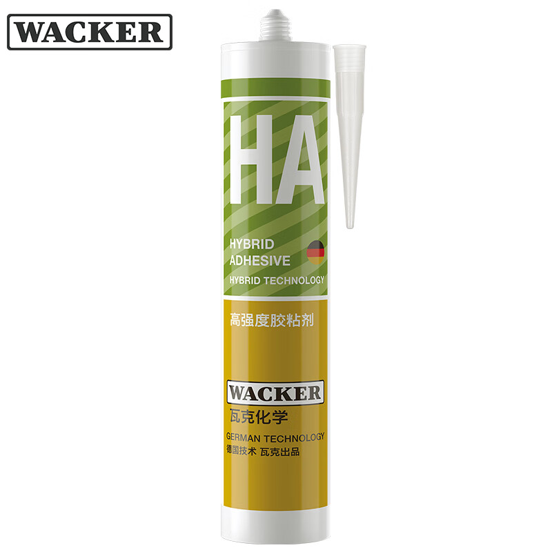 瓦克(WACKER) HA免钉胶高强度粘结剂免打孔代替钉子螺丝快干玻璃胶 免钉胶 白色 290ML