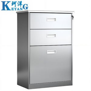 珂洋 不锈钢矮柜 三斗 台