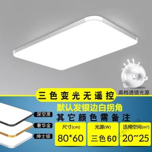 苏宁放心购 LED吸顶灯超薄大气长方形客厅灯现代简约卧室书房灯餐厅过道灯具