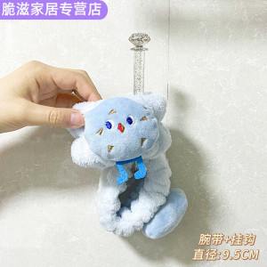 洗脸手腕带防水神器防湿袖口吸水洗漱儿童洗面毛绒可爱女发圈护腕