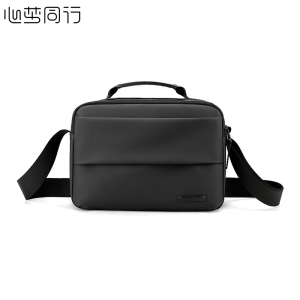 心梦同行通勤单肩包斜垮包 运动杂物包 数码零钱收纳包 售票员包 0080/个 黑色