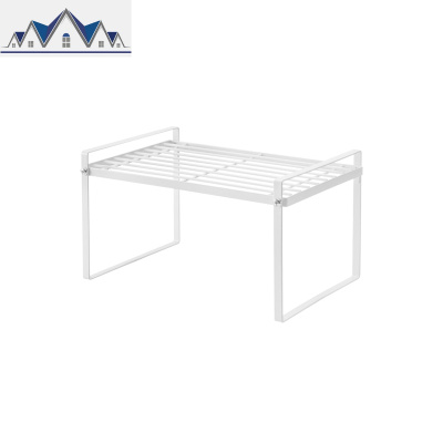 北欧厨房橱柜桌面铁艺多分层置物架锅碗调味料品隔层储物收纳架子 三维工匠